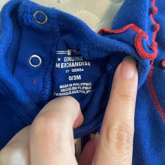 GEN2 Texas Rangers Baby 0/3 Months Blue Shining All Star One Piece Onesie - Picture 5 of 8